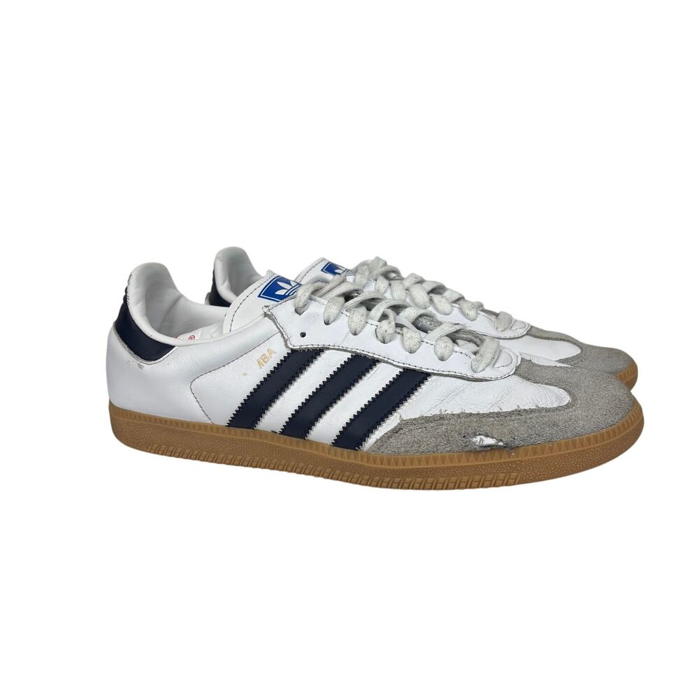 Adidas Samba Classic White Sneakers Shoes Men's 10 Run Walk Comfort